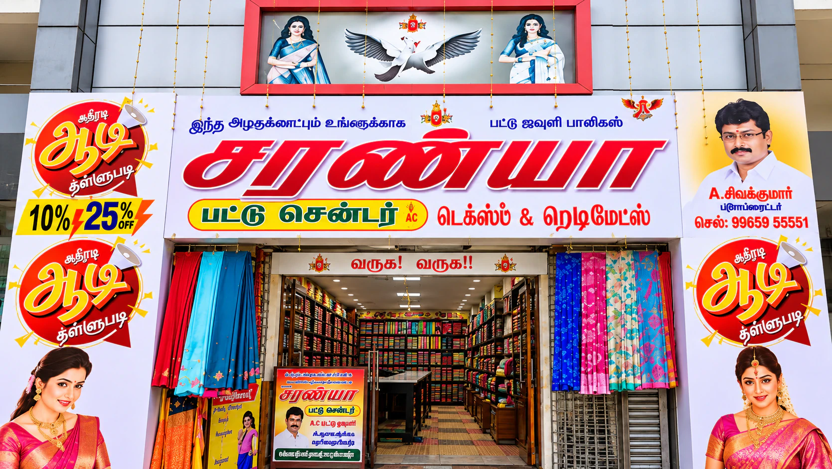 New Saranya Pattu Center showroom heritage