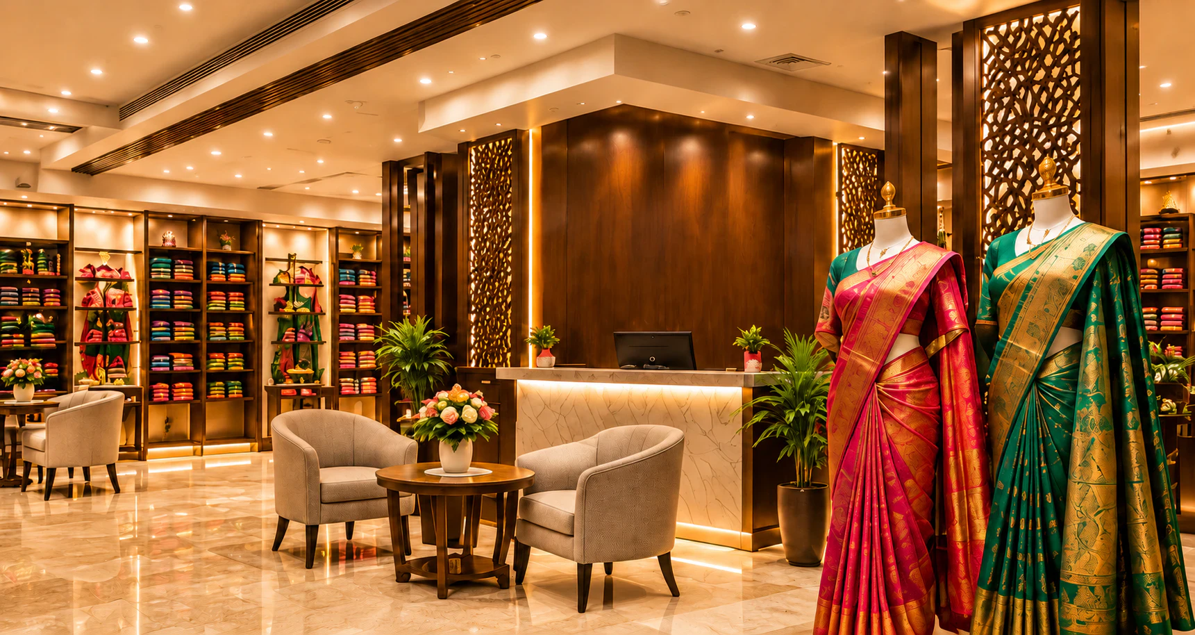 New Saranya Pattu Center Showroom