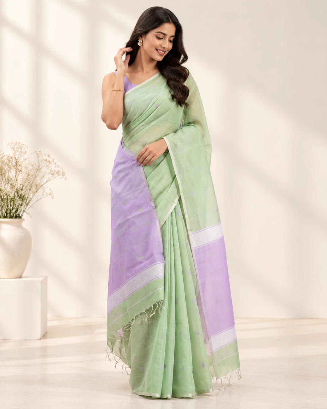 Pastel Cotton Silk Sarees