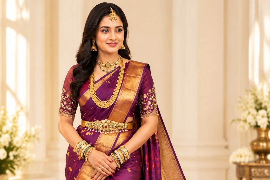 Traditional siruvanthadu silk saree craftsmanship